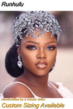 HP420 Luxury Bridal Tiara Wedding Headband Rhinestone Wedding Hair Accessories Handmade Bride Headpiece Head Jewelry