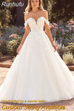 NICEB Exquisite Wedding Dresses Women Ball Gown Backless Bride Strapless Bridal Gown Sweetheart Lace Vestidos Para Mujer