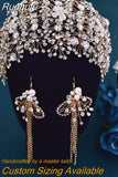 HP240 Bridal Crown Wedding Tiara Woman Headdress Hair Accessories Luxury Bride Headpiece Pageant Headband Hair Jewelry
