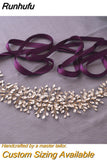 SH237-G Golden Bridal Belt with Rhinestone Fashion Bead Belt Thin Sash Belt Western Belts Wedding Applique Sash Belt