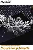 Alloy Rhinestone Headband Wedding Head Piece Flower Bridal Hair Accessories Hair Comb Silver Hair Clips Headwear HP301