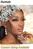 HP240 Shiny Crystal Wedding Headpieces Bridal Floral Hair Accessories Alloy Flower Bridal Headbands Rhinestone Crowns