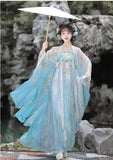 Chinese HanFu Fairytale Green Evening Dresses Birthday Prom Dresses HZ1108