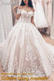 Ball Gown Wedding Dress 2023 vestido de noiva Off the Shoulder robe de mariee Lace Appliques Wedding Bridal Gown
