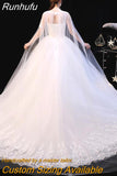 Dress 2023 New Elelgant Court Train Lace Embroidery Princess Vintage Wedding Dresse Plus Szie Wedding Gowns