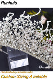 HP399 Vintage Bridal Crown And Tiara Shining Crystal Wedding Headband Bridal Hair Accessories Luxury Wedding Jewelry