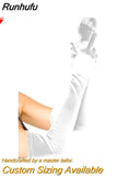 Party Dance Gloves Mariage White/Black/Red Finger Satin Boda Opera For Bridal Wedding Accessories