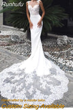 Sexy Mermaid Lace Appliques Wedding Dress For Women 2023 Vintage Sweetheart Neck Court Train Bridal Gown Vestido De Novia