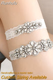 Wedding Garter Rhinestone Sexy Garters Women/Female/Bride Thigh Ring Bridal Lace Leg Ring Loop Bride Keepsake THS464