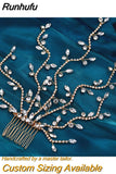 HP263 Bridal Hair Comb Handmade Rhinestone Bride Headpieces Women Hair Pins Party Wedding Hair Accessories Headwear