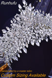 HP376 Fashion Bridal Hair Accessories Crystal Headpiece For Women Tiara Wedding Crown Eew Set Rhinestone Bride Headband