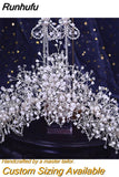 HP399 Vintage Bridal Crown And Tiara Shining Crystal Wedding Headband Bridal Hair Accessories Luxury Wedding Jewelry