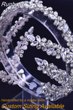 Luxury Bridal Hair Tiara Rhinestone Headband Handmade Wedding Hair Accessories Women Headdress Pageant Headpiece HP398
