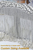 SP48 Tassel Shoulder Patches for Wedding Dress Epaulet Woman Clothing Accessories Handmade Rhinestone Patches Jewelry