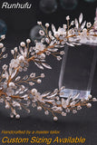 HP434 Bridal Headband Rhinestone Women Headwear Bride Crowns Tiaras Wedding Hair Accessories Pageant Party Headdress
