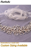 SH237-G Golden Bridal Belt with Rhinestone Fashion Bead Belt Thin Sash Belt Western Belts Wedding Applique Sash Belt