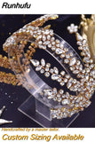 HP501 Bridal Hair Accessories Rhinestone Headband for Wedding Head Jewelry Bride Headwear Pageant Diadem Headpiece