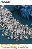 HP240 Shiny Crystal Wedding Headpieces Bridal Floral Hair Accessories Alloy Flower Bridal Headbands Rhinestone Crowns