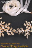 SH353 Sparkly Skinny Belt Gold Leaf Wedding Belt with Pearls Womens Formal Belts Wedding Waist Belt Jeweled Dress Belt