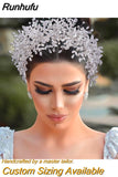 Luxury Headpiece for Bride Rhinestone Crown Wedding Tiaras Bridal Hair Accessories Women Tiara Pageant Headband HP385