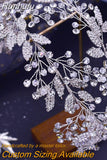 HP376 Fashion Bridal Hair Accessories Crystal Headpiece For Women Tiara Wedding Crown Eew Set Rhinestone Bride Headband