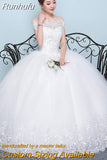 Dress 2023 New Cheap Boat Neck Ball Gown Off The Shoulder Princess Wedding Dresses Plus Size Vestido De Noiva