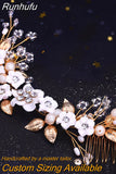 Woman Hair Comb Bridal Headdresses Wedding Hair Accessories Bride Tiara Hair Clip Pageant Headwear for Party HP523