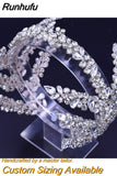 HP240 Shiny Crystal Wedding Headpieces Bridal Floral Hair Accessories Alloy Flower Bridal Headbands Rhinestone Crowns