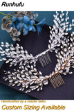 HP276 Rhinestone Wedding Comb Women Hair Accessories Bridal Hair Clips Head Jewelry for Party Bride Girl Headpiece
