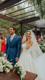Pretty Wedding Dress Ball Gown Strapless Satin White Long Wedding Dresses Bridal Gowns HZ1214
