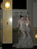 Sexy Wedding Dress Mermaid Sequin Beads Long Silver Wedding Dresses Bride Dress Bridal Gowns HZ1214