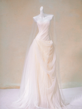 Rustic Wedding Dress Ball Gown Strapless Tulle Long Wedding Dresses Bridal Gowns HZ1214