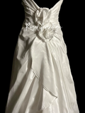 Vintage Wedding Dress A line Halter White Satin Long Wedding Dresses Bridal Gowns HZ1214
