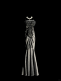 Vintage Mermaid Spaghetti Straps Satin Gray Long Evening Party Gowns Evening Formal Dresses Prom Dress HZ1214