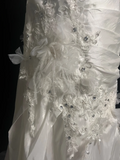 Retro Wedding Dress Mermaid Sweetheart White Satin Long Wedding Dresses Retro 1970s Bridal Gowns HZ1214