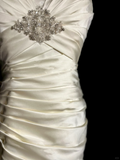 Vintage Wedding Dress Mermaid Sweetheart Ivory Long Wedding Dresses Retro 1970s Bridal Gowns HZ1214