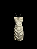 Sexy Sheath Halter Satin Short Homecoming Dresses Summer Hoco Dresses Cocktail Dress Birthday Outfits HZ1214