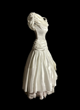 Vintage Wedding Dress Ball Gown Off The Shoulder Ivory Wedding Dresses Retro 1970s Bridal Gowns HZ1214