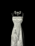 Retro Mermaid Spaghetti Straps Silver 20th Birthday Dress Long Prom Dress Birthday Outfits For Women HZ1214