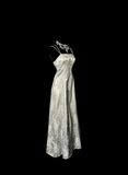 Retro Mermaid Spaghetti Straps Silver 20th Birthday Dress Long Prom Dress Birthday Outfits For Women HZ1214