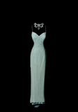 Vintage Mermaid Spaghetti Straps Backless Sequin Mint Green Long Prom Dress Party Dress Graduation Dresses HZ1214