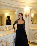 Sexy A line Strapless Black Prom Dresses With Jacket Formal Summer Wedding Guest Dresses Wedding Guest Outfits HZ1214