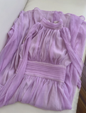 Elegant A line High Neck Chiffon Prom Dresses Formal Summer Wedding Guest Dresses Wedding Guest Outfit HZ1214