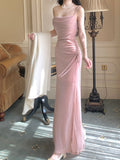 Beautiful Spaghetti Strap Bodycon Dress Sleeveless Prom Dress Quincea?era Prom Dress HZ1108