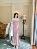 Beautiful Spaghetti Strap Bodycon Dress Sleeveless Prom Dress Quincea?era Prom Dress HZ1108