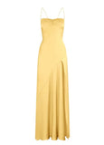 Elegant Lilac Dresses Gowns Evening Dresses Spaghetti Straps Long Prom Dress Satin Formal Party Dress HZ1108