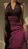 Elegant Green Formal Dresses, V-neck Sheath Glitter Birthday Dresses, Chiffon Retro Backless Party Dresses HZ1108
