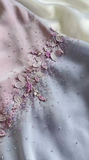 Vintage Purple Spaghetti Straps Sheath Sparkling Beaded Chiffon Short Prom Dresses Applique Party Dresses HZ1108