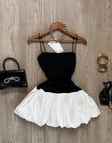 Elegant Hepburn style black strapless Party Dresses Sweet Short Homecoming Dress HZ1108