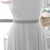 S28B Wedding Dress Belt Rhinestones Bridal Belt Diamond Wedding Dress Belt Crystal Wedding Sash for Wedding Dress